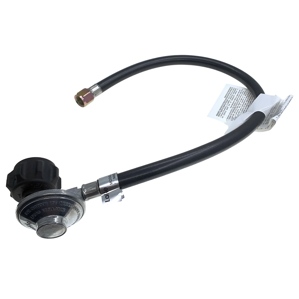 Laite JY70A12A Low Pressure Propane Regulator and Hose, 3/8 Female Flare Nut for Gas Grill, Heater, Fire Pit Table
