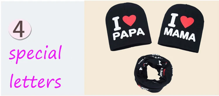 Одежда для мальчиков и девочек головные уборы Skullies Beanies с комплекты из 3 предметов с буквенным принтом вязаная шапочка из хлопка детская шапка, сезон осень-зима шапка и шарф, комплект из 3 предметов