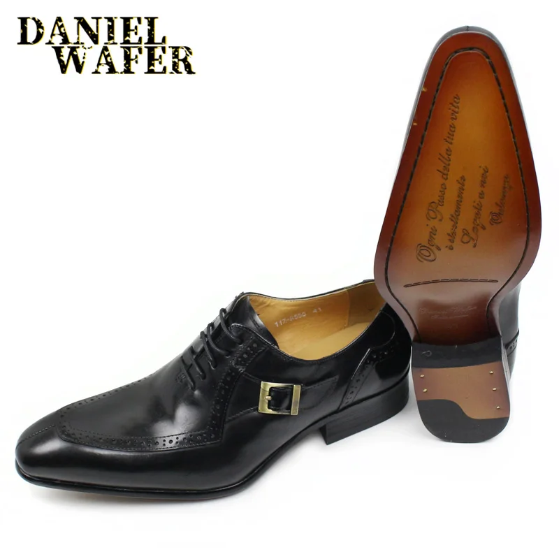 LUXURY LEATHER MEN SHOES CASUAL MEN OFFICE BUSINESS WEDDING SHOE COFFEE BLACK LACE-UP BUCKLE STRAP POINTED LOAFERS SHOES FOR MEN LUXURY LEATHER MEN SHOES CASUAL MEN OFFICE BUSINESS WEDDING SHOE COFFEE BLACK LACE-UP BUCKLE STRAP POINTED LOAFERS SHOES FOR MEN