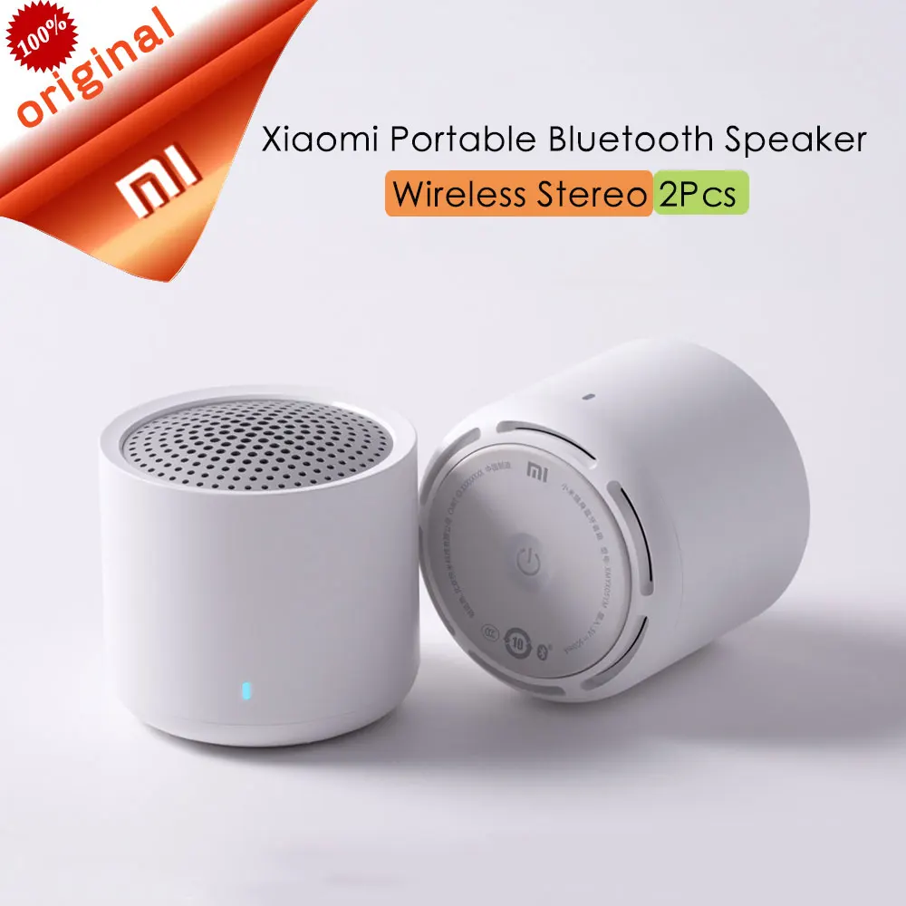 Xiaomi беспроводной портативный Bluetooth динамик 5,0 мини музыка аудио 2,0 TWS стерео звук динамик с микрофоном для телефона планшета компьютера