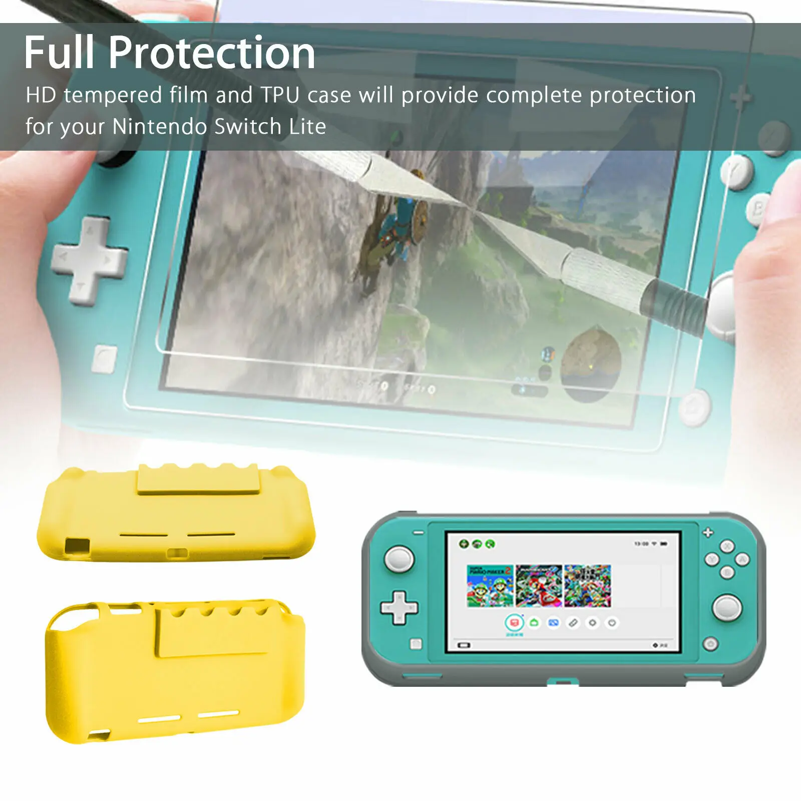 Для nintendo Switch Lite нескользящий чехол Защитная пленка для экрана