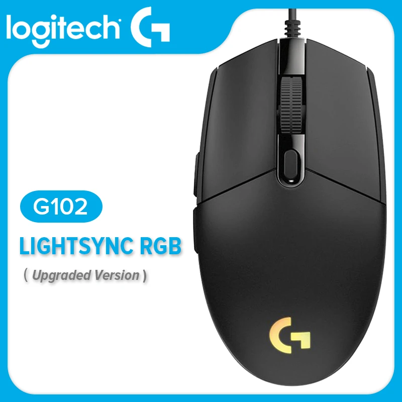 Оригинальная игровая мышь Logitech G102 G203 LIGHTSYNC/PRODIGY оптическая 8000DPI 16 8 м цвет 6 кнопок