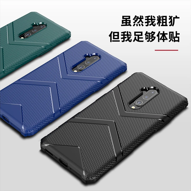 Diamond Shaped Case For Oneplus 7T Pro Double Sided Airbag Armor TPU Cover McLaren Shield Back | Мобильные телефоны и