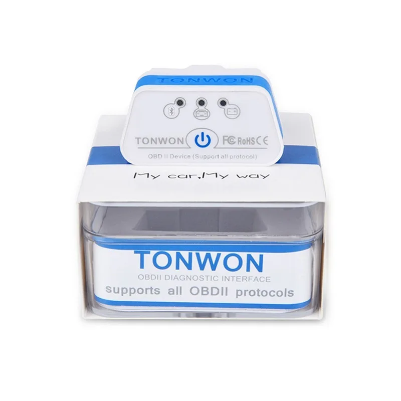 Tonwon 2 Bluetooth/Wi-Fi автомобильный диагностический инструмент сканер проверьте Код двигателя автомобиля считыватель OBDII устройство инструмент для iOS и Android