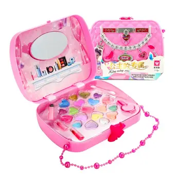 

1Set Children Pretend Makeup Game Toys Hair Dryer Lipstick Girl Play House Makeup Handbag Toy Simulation Drama Props Kids Gifts