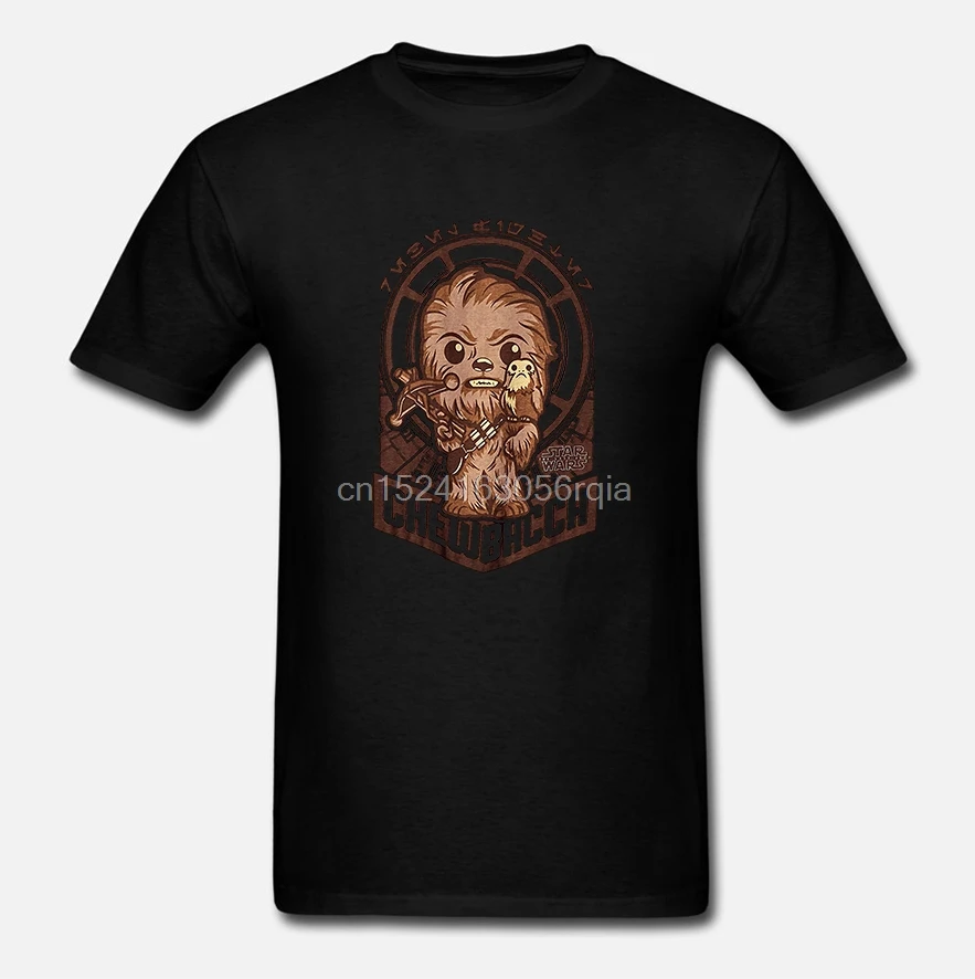 Funko Pop camisetas Chewbacca Millennium Falcon con licencia para adultos,  100% de algodón de manga corta, camisetas de cuello redondo|Camisetas| -  AliExpress