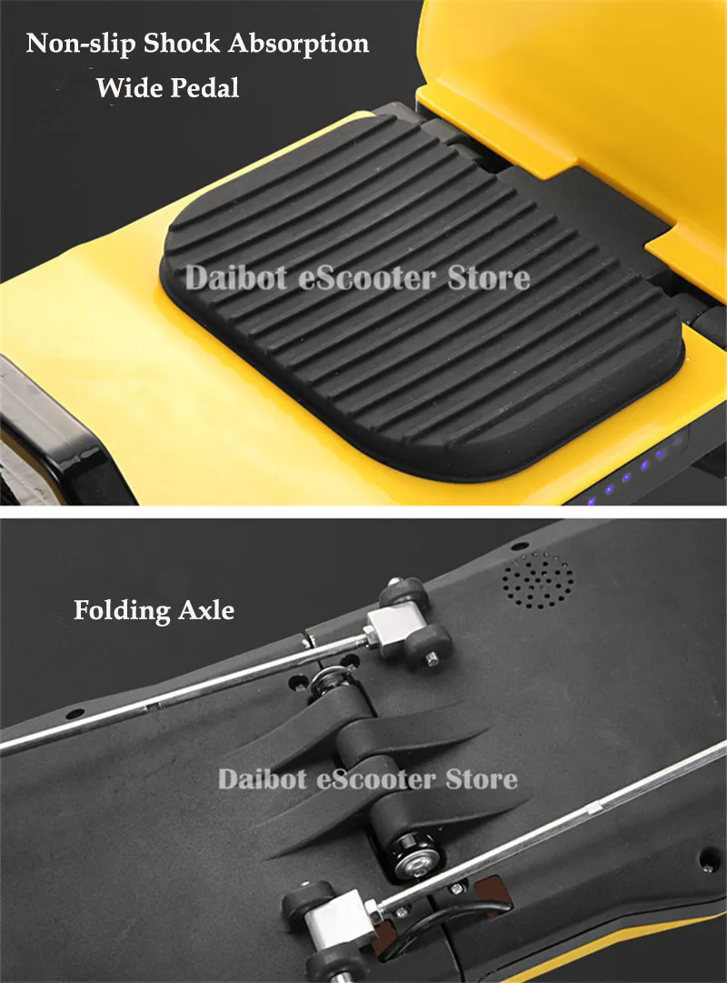 Daibot Hoverboard 10 Inch Two Wheel Self Balancing Scooters 36V 500W Off Road Folding Electric Scooters Adults Bluetooth Speaker  (14)