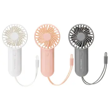 

Dual Battery 4000mAh Mini Handheld Fan USB Charging Portable Lanyard Air Cooler R2JB
