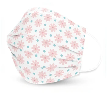 

10 Adult Disposable Mask Floral Print Summer Pattern Light Breathable Face Mouth Masks PM2.5 Anti-dust Waterproof 3 Layers Mask