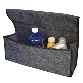 

Car Trunk Organizer Storage Bag Foldable Felt Auto Car Boot Organizer Storage Box Travel Luggage Tools Tidy Car Styling Gray