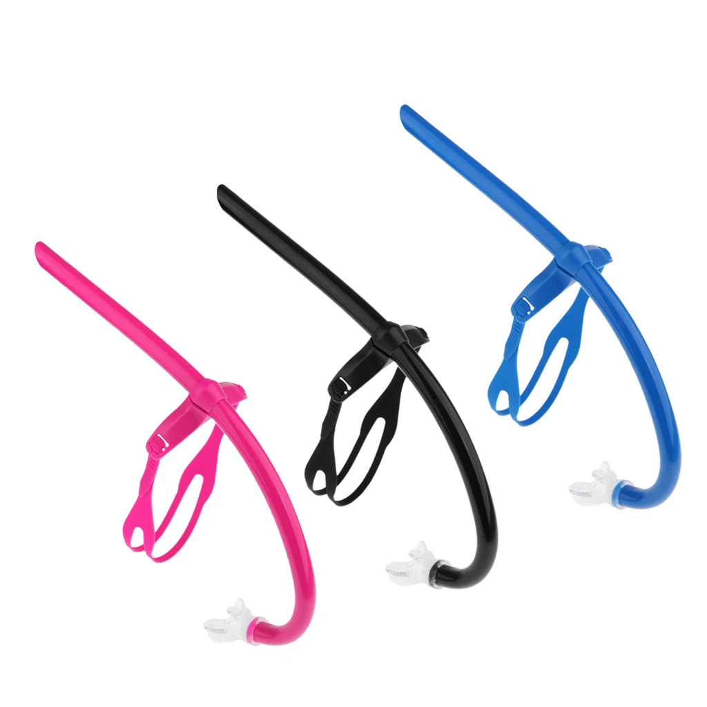Diving Swimming Adjust Silicone Center Snorkel Set Breathing Tube Swim Training Equipment Center Snorkel
