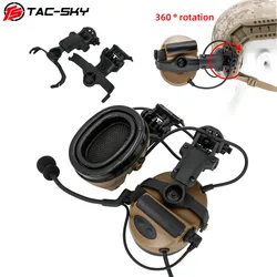 TAC SKY COMTAC Tactical Headset COMTAC II ARC Helmet Rail Bracket Airsoft Headphone Noise Reduction Pickup Shooting Headset
