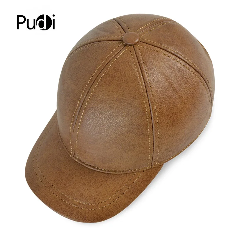 Genuine Leather Baseball Cap Hat Brand 