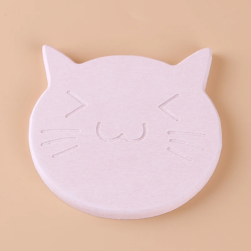 pink cat Подставка диатомит бибулоус противоскользящая кофейная кружка подставки для напитков обеденный стол подстилки Аксессуары для стола коврик для чашки кухонный инструмент - Цвет: pink cat