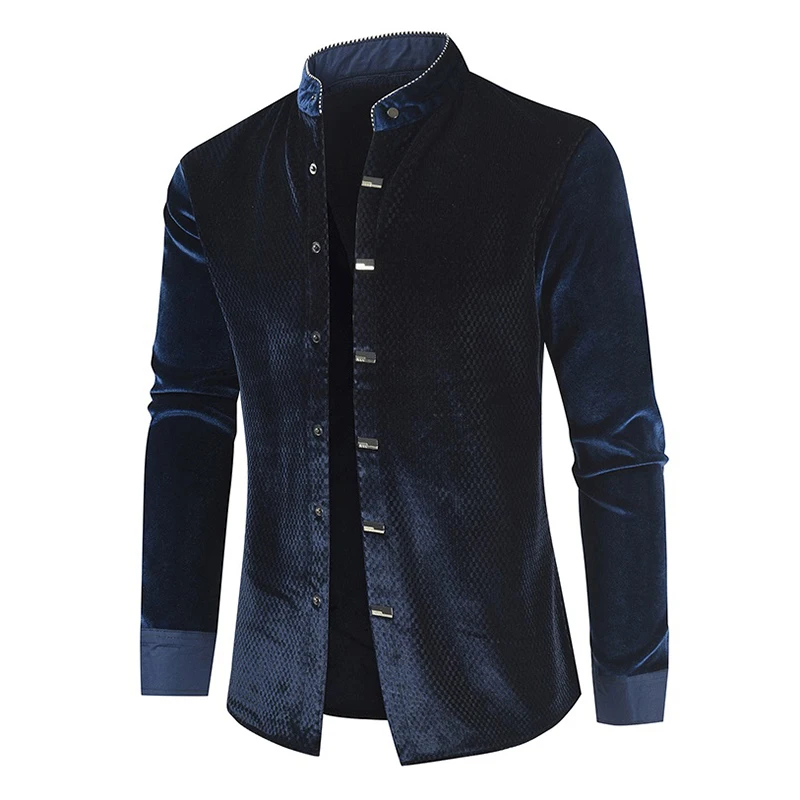 Мужские осенние зимние винтажные рубашки с длинным рукавом Camisa Masculina, мужские повседневные модные облегающие однотонные толстые рубашки Hombre