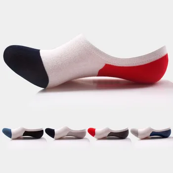 

Male Ankle Sock Harajuku Men Cotton Socks Men's Socks New Non-slip Silicone Invisible Boat Compression Socks EU 39-44 Meias