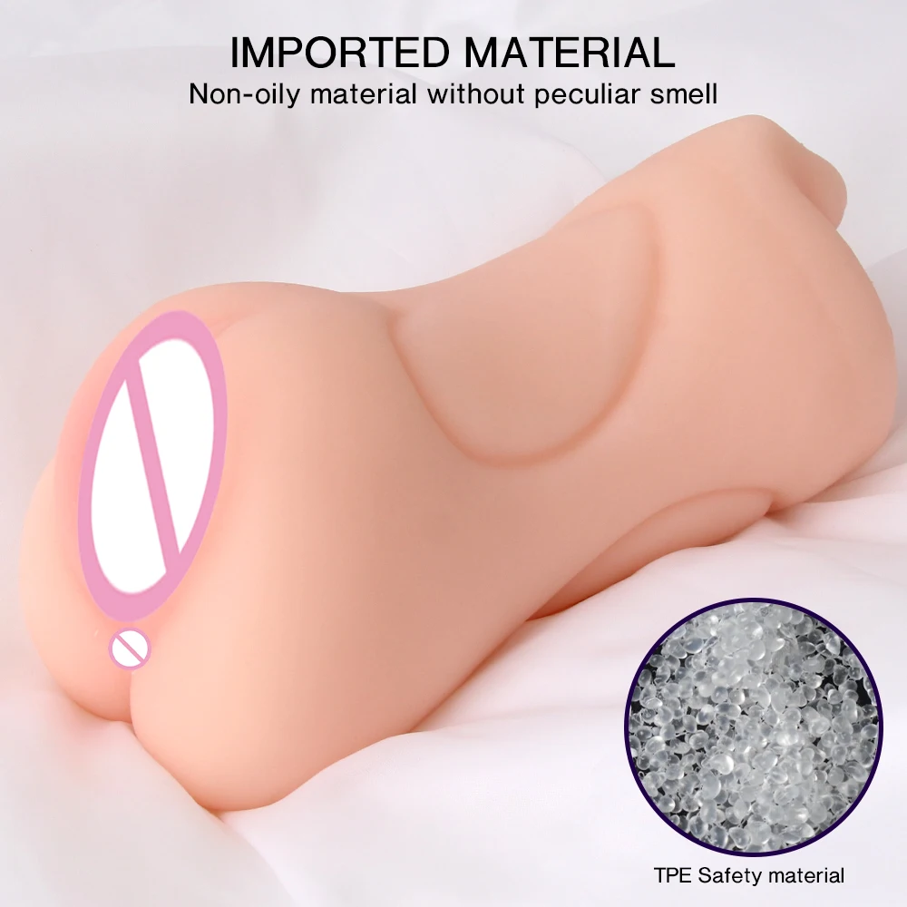 Masturbation Soft Stick Male Masturbator Artificial Vagina Simulator Realistic Rubber Vaginal Industrial Pussy Sex Toys For