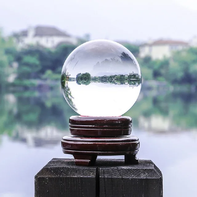 Boule de cristal / boule de photographie 30 mm-100 mm ambre boule en cristal  boule obsidienne boule de cristal pierre de guérison décoration Feng Shui  pour photographie décoration (couleur : 100 mm