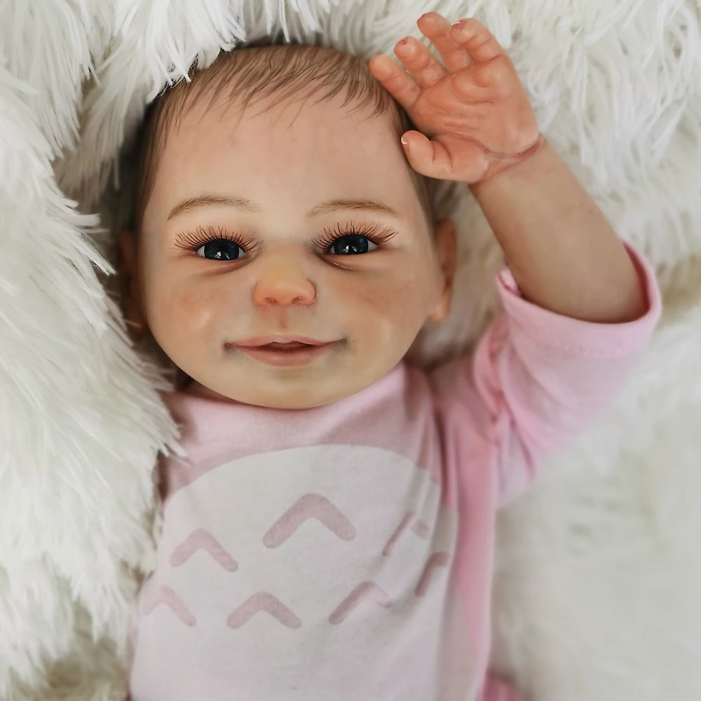 Reborn Baby Dolls Реалистичная богатая живопись 20 дюймов куклы живые Новорожденные