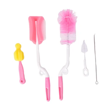

Sponge Brush Cup Glass Washing Cleaning Kitchen Cleaner Tools 5Pcs Baby Bottle