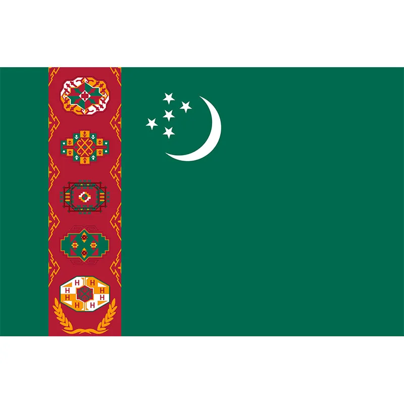 Yehoy висит 90*150 см Республика флаг Туркменистана для украшения