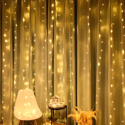 Icicle LED String Light For Christmas New Year Party Home Bedroom Window Kitchen LED Curtain Fairy Garland Lights Decoration