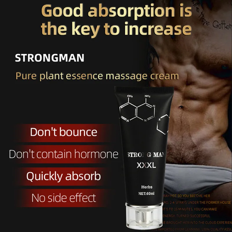 New Powerful 60ml Male Extend Long Lasting Enhancement Cream Penis Bigger Thicker Sexy Massage Cream
