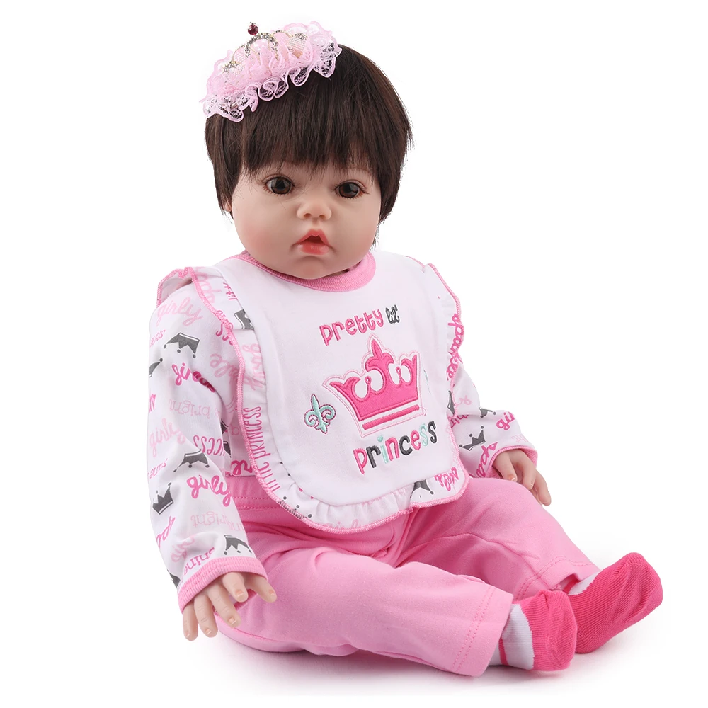 Маленькая принцесса bebe reborn, мягкие силиконовые куклы для новорожденных, 50 см, NPK кукла, детский подарок, кукла-Реборн, игрушки
