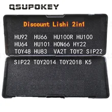 

1PCS Big Discount Lishi 2in1 Tool HU92 HU66 HU100R HU100 HU64 HU101 Locksmith Tools For a Special offer On Sales Lishi tools