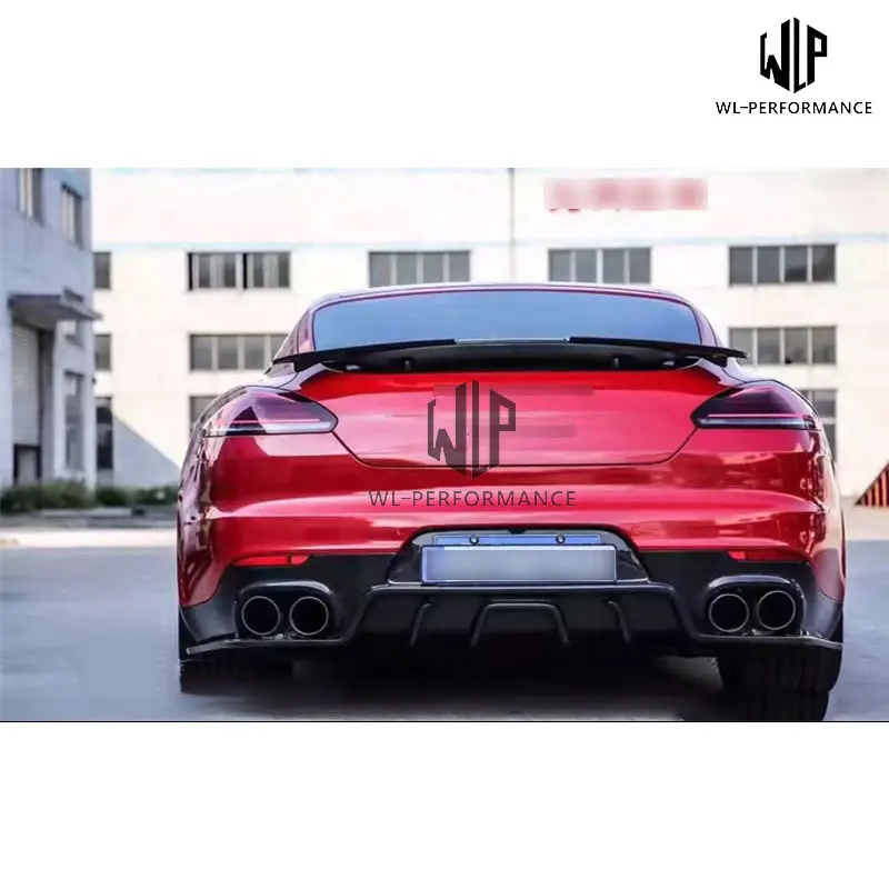 High Quality Carbon Fiber Car body kit Rear diffuser lip For Porsche Panamera 970 Car styling 14-17