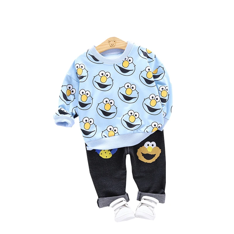 

New Cartoon Baby Boy Clothes Autumn Girl T-shirt +pants 2pcs/sets Infant Clothing Kids Fashion Casual Tracksuits Children Suits