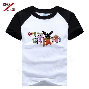 

Boys' and girls' T-shirts bin's rabbit's short sleeve T-shirts boys' T-shirts boys' t-shirts summer kids tee 2020 children tshir