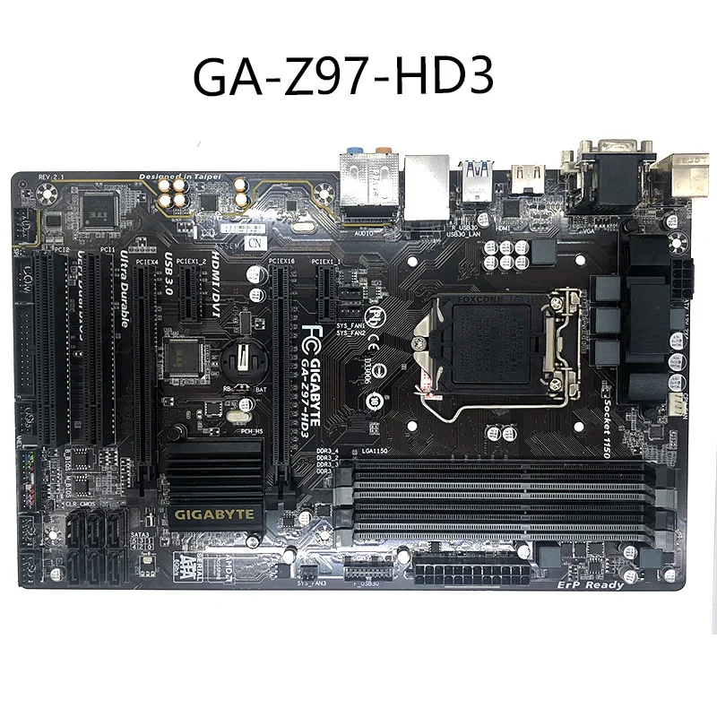 Оригинальная материнская плата Gigabyt LGA GA-Z97-HD3 DDR3 USB2.0 USB3.0 SATA3 1150 32 Гб Z97 для