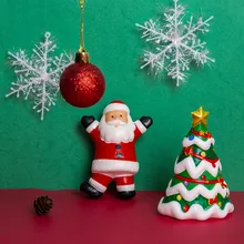 Очаровательная Рождественская елка мягкая игрушка кавайный мягкий медленно восстанавливающий крем ароматизированный подарок на стресс Мобильная мягкость красный