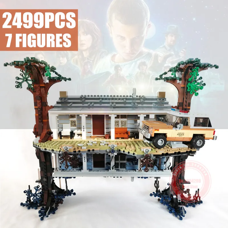 

New 2499pcs Stranger Things The Upside Down Fit Stranger Things 75810 Model Building Blocks Bricks Set Kid Toys Gift