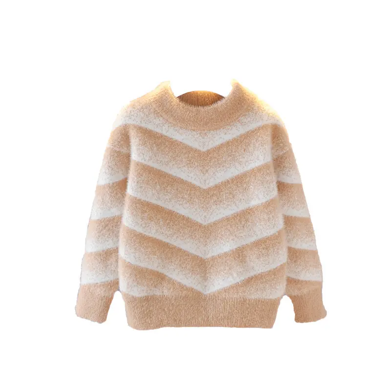 

Winter Kids New Year Sweaters Toddler Girl Thicken Pullover Kids Clothes Children Fashion Pattern Fleece Christmas Sweater 4-11T