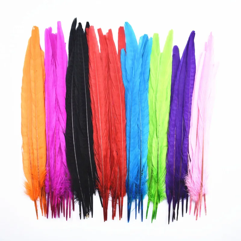 

Wholesale 100Pcs/Lot Female Pheasant Tail Feathers 25-30CM/10-12" White Natural Pheasant Feathers for Crafts DIY Carnival Plumas