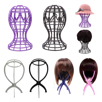 

1PC Plastic Wig Stands Holding Hat Cap Holder Salon Portable Wig Hair Storage Rack Wigs Display Stand Tools Dropshipping