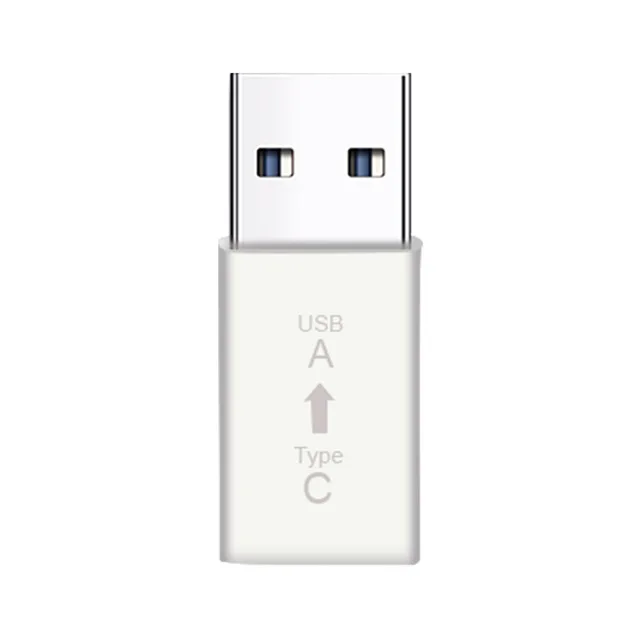 Белый Адаптер Thunderbolt 3 type C к USB 3,0 OTG конвертер алюминиевый для MacBook Pro samsung Note 8 S8 Google Pixel 2 XL - Цвет: Белый