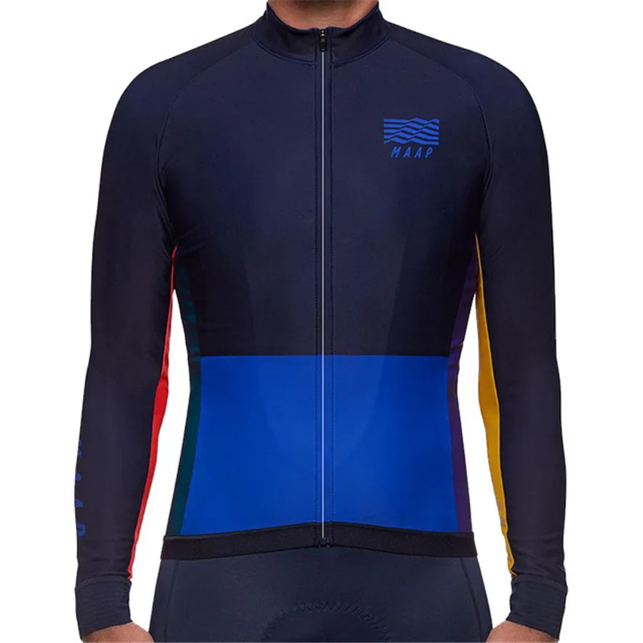 Jersey Shirts 1 Весна осень Мужская велосипедная Джерси с длинным рукавом Джерси рубашки Por Team MAAP MTB велосипедный костюм, трико Ropa Ciclismo Джерси - Цвет: Jersey Shirts 1