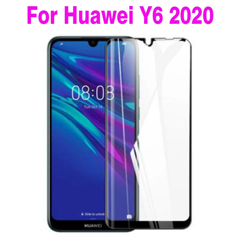 3D полное клеевое закаленное стекло для Huawei Y6 2020 покрытие 9H пленка Взрывозащищенная Защита экрана