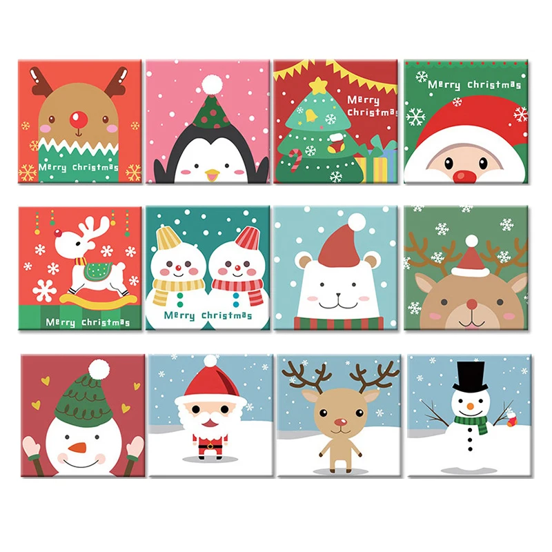 

Frame Cartoon Animals DIY Painting By Numbers Draw on Canvas coloring By Number Wall Art Picture Children Unique Christmas Gift