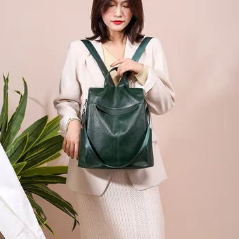 

2019 Women's Backpack Casual Solid Color School Bag Fashion Shoulder Bag Leisure Waterproof Bags Anti-Theft Shoulder Bags #1012