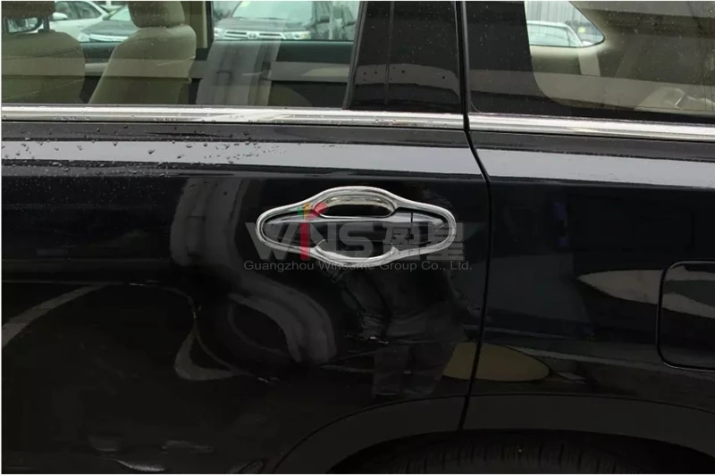 Для Toyota Highlander Kluger- хромированные дверные ручки крышки и чаша вставкой отделка внедорожник Средства для укладки волос