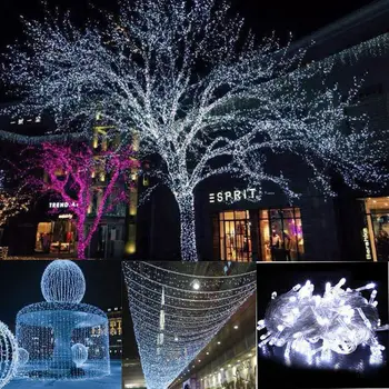

2020 10M 100 LED Solar Copper Wire Lamp Outdoor Solar Fairy Lights Kerst String Light For Wedding Garden Solar String Light