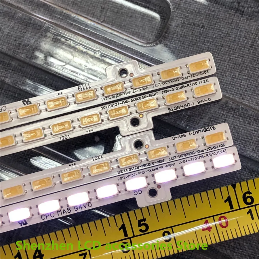  20Pieces/lot Original UA46D5000PR LED strip BN64-01644A 2011SVS46-5K6K-LEFT RIGHT 58LED 410mm 100%n