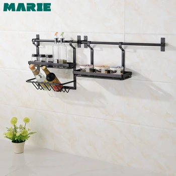 

Bathroom Shelves 2 Layer Rack Metal Cosmetic Storage Basket Shelf with hang lever Condiment Storage Rack Dish Drying Rack
