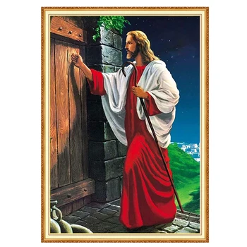 

MEIAN Diamond Painting Embroidery Cross-Stitch Religion Jesus Mosaic Full Round/Square Drill Rhinestones Home Decor