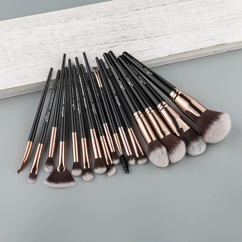 JESSUP Jessup Brand 15pcs Pearl White/Rose Gold Makeup Brushes Make up Tool  Kit Beauty Professional Eyeshadow Power Lipstick Blending C