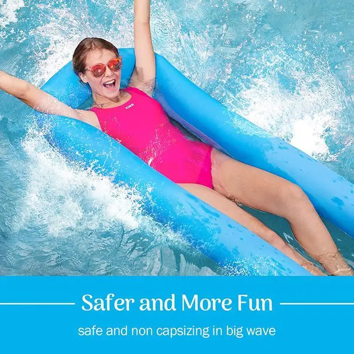 New Summer Inflatable Floating Row Pool Air Mattresses Beach Foldable Floating Row Swimming Pool Chair Hammock Water Sports
